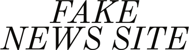Fake News Site logo header text